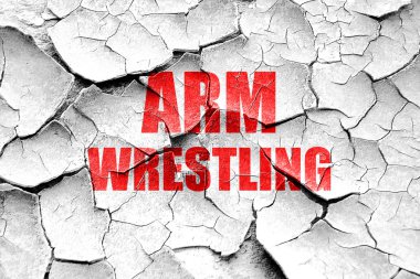 Grunge kırık bilek güreşi işareti arka plan