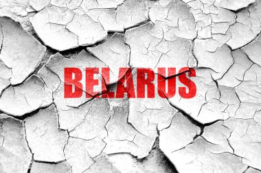 Beyaz Rusya selamlar Grunge kırık