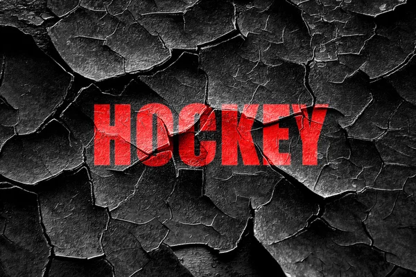 Grunge knäckt hockey tecken bakgrund — Stockfoto