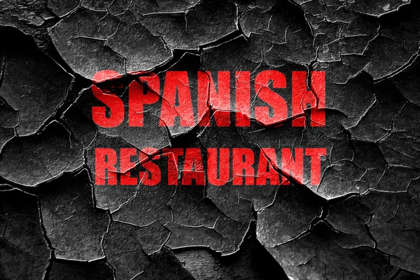 Grunge popraskané výborná španělská kuchyně — Stock fotografie
