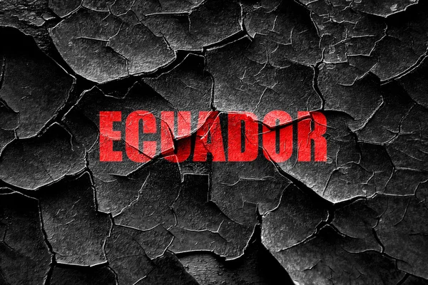 Гранж тріщинами Привіт з Еквадору — стокове фото
