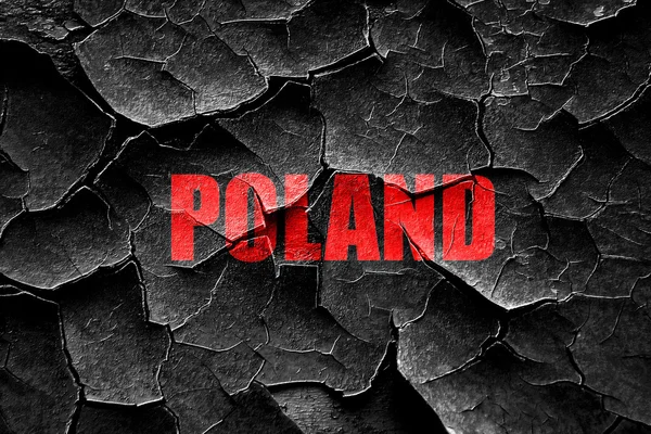 Grunge ραγισμένα χαιρετισμούς από την Πολωνία — Φωτογραφία Αρχείου