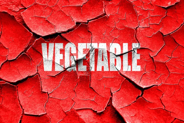 Grunge lezzetli sebze işareti kırık — Stok fotoğraf