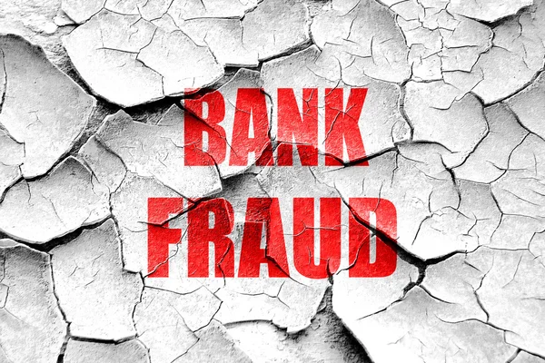 Grunge popraskané bankovní podvody pozadí — Stock fotografie