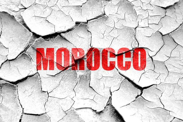 Grunge knackte Grüße aus Marokko — Stockfoto