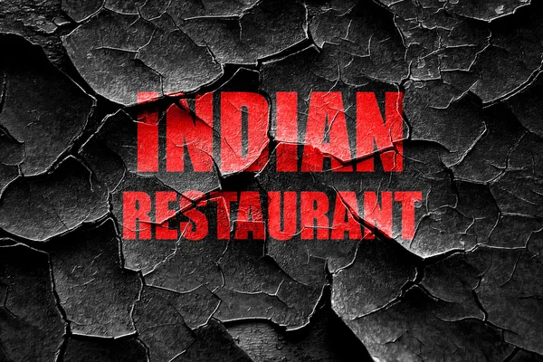 Grunge fissuré Délicieux restaurant indien — Photo