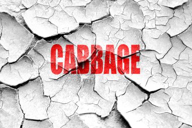 Grunge lezzetli lahana işareti kırık