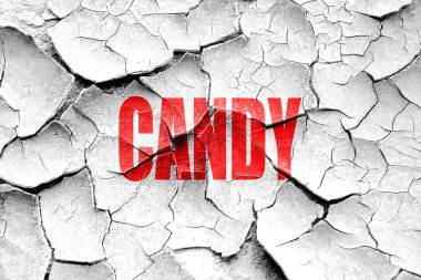 Lezzetli şeker işareti Grunge kırık