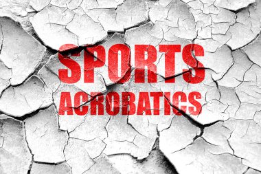 Grunge kırık spor akrobasi işareti arka plan