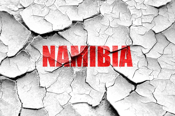 Grunge cracking Saluti dalla Namibia — Foto Stock