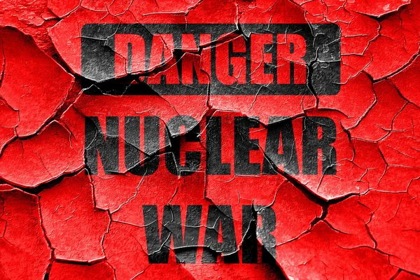 Grunge cracked Nuclear danger background — Stock Photo, Image