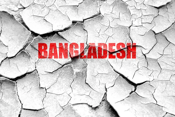 Grunge rachado Saudações de Bangladesh — Fotografia de Stock