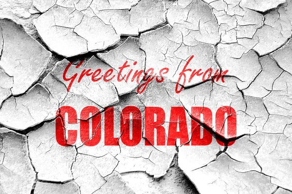 Grunge crack Greetings จาก Colaroda — ภาพถ่ายสต็อก