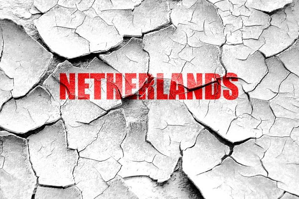 Grunge gebarsten groeten uit Nederland — Stockfoto