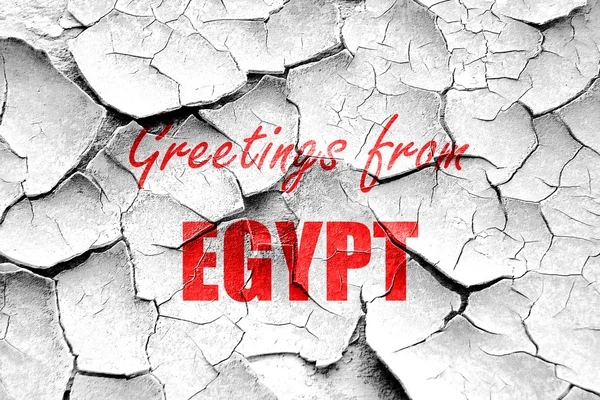 Grunge fissuré Salutations de l'Egypte — Photo