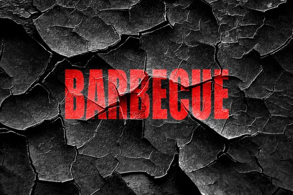 Grunge gebarsten heerlijke barbecua teken — Stockfoto
