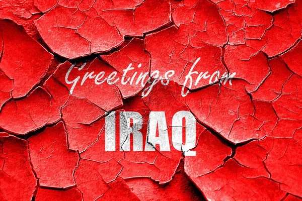 Ilustracja krakowanych pozdrowienia z Iraku — Zdjęcie stockowe