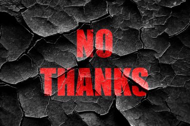 Grunge teşekkür yok kırık