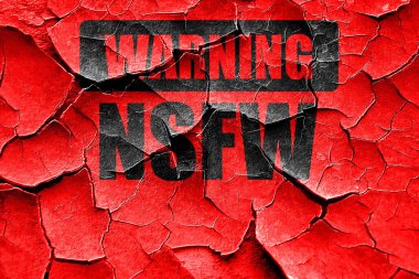 Grunge kırık değil iş işareti için güvenli