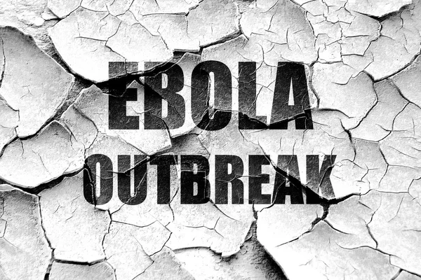 Grunge Ebola salgını konsepti arka plan kırık