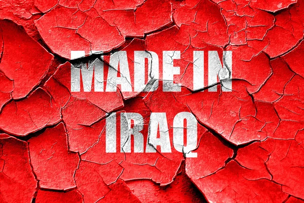 Grunge agrietado Hecho en Irak —  Fotos de Stock