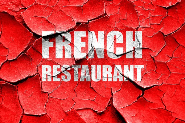 Grunge ραγισμένα Delicious γαλλική κουζίνα — Φωτογραφία Αρχείου
