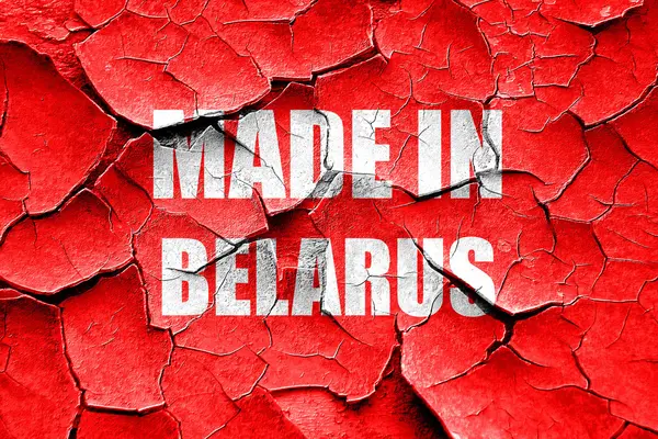 Grunge rachado Feito em belarus — Fotografia de Stock