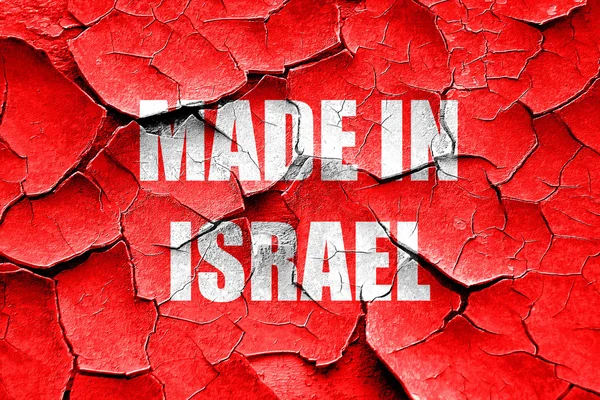 Grunge gebarsten Made in Israël — Stockfoto