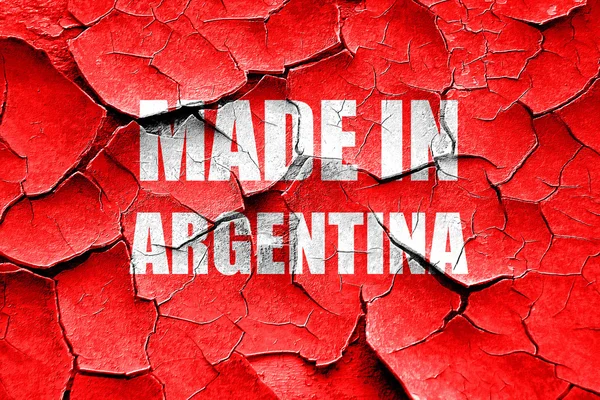 Grunge agrietado Hecho en Argentina — Foto de Stock