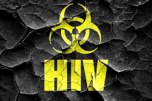Grunge knäckt Aids virus konceptet bakgrund — Stockfoto