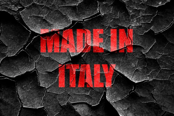 Grunge cracked Made in italy — Stock Photo, Image