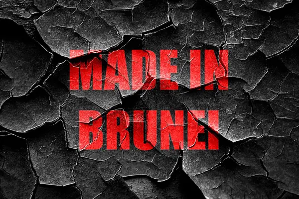 Grunge ραγισμένα Made στο Μπρουνέι — Φωτογραφία Αρχείου