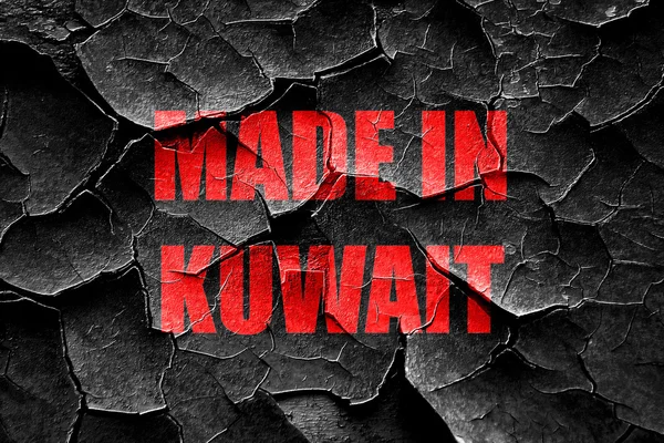 Grunge ραγισμένα Made στο Κουβέιτ — Φωτογραφία Αρχείου
