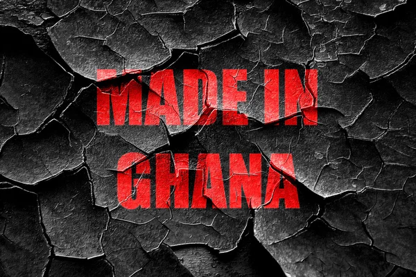 Grunge rachado Feito em ghana — Fotografia de Stock