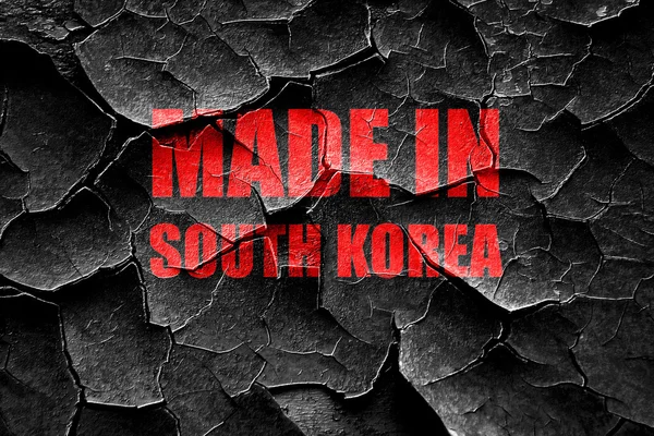 Grunge ραγισμένα Made στη Νότια Κορέα — Φωτογραφία Αρχείου
