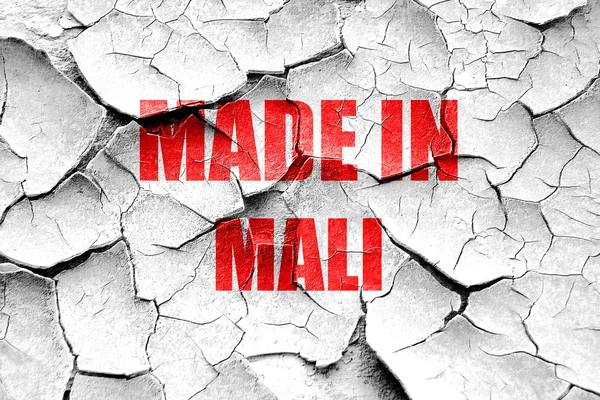 Grunge ραγισμένα Made στο Μάλι — Φωτογραφία Αρχείου