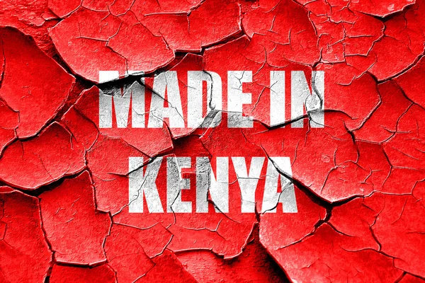 Grunge agrietado Hecho en Kenya — Foto de Stock