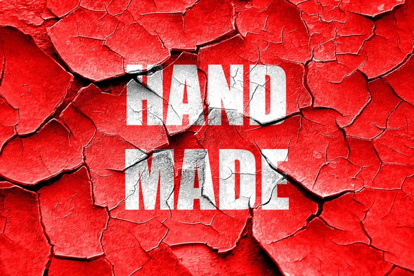 Grunge cracked hand made sign — Stock Photo, Image