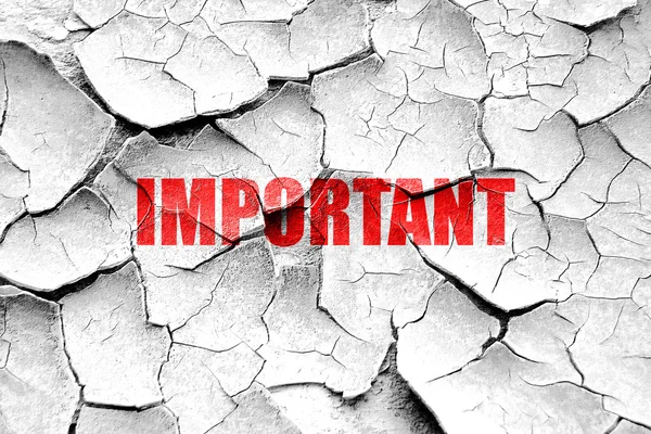 Grunge cracked important sign background — Stock Photo, Image