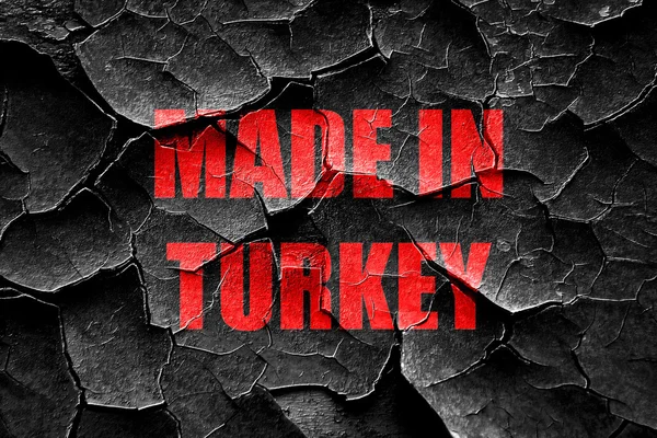 Grunge gebarsten Made in Turkije — Stockfoto