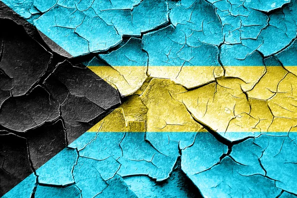 Grunge Bahamas flag with some cracks and vintage look — Stock Photo, Image