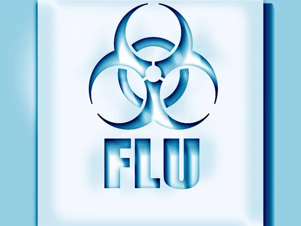 Wirus grypy koncepcja tło — Zdjęcie stockowe