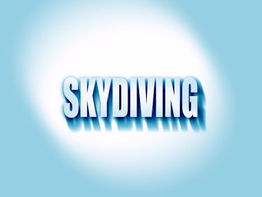 Paraşütle atlama işareti arka plan