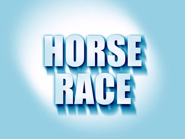 Horse race sign — Stock Photo, Image