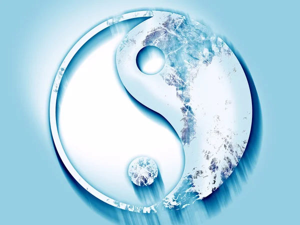 Símbolo Ying Yang — Fotografia de Stock