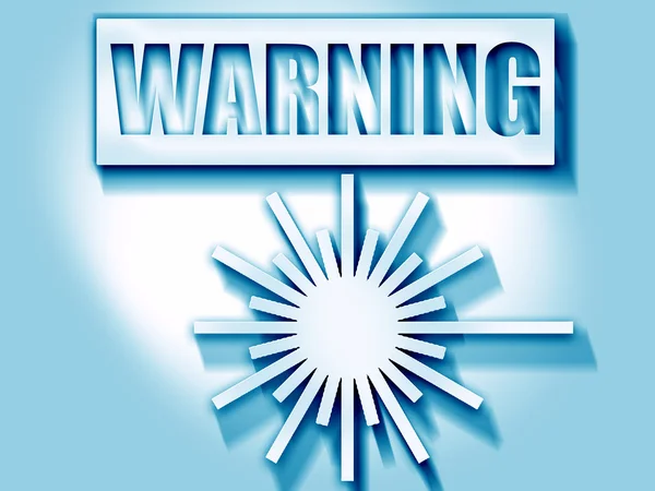 레이저 경고 표시 — 스톡 사진