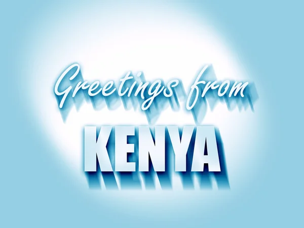 Greetings from kenya — Stock Photo, Image