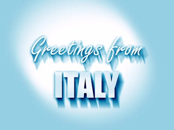 Saludos desde italia — Foto de Stock