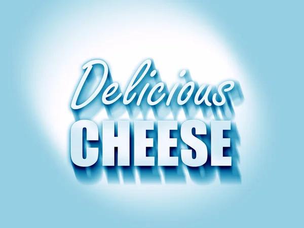 Delicious cheese sign — Stock Photo, Image