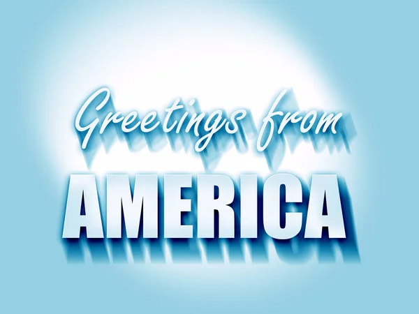 Pozdrowienia z Ameryki — Zdjęcie stockowe